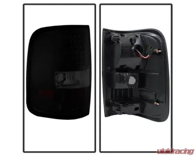 Xtune LED Tail Lights With Black Smoke Lens Ford F150 2004-2008 - ALT-ON-FF15004-LED-BSM
