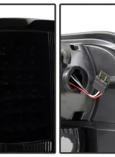 Xtune LED Tail Lights With Black Smoke Lens Ford F150 2004-2008                                     - ALT-ON-FF15004-LED-BSM - Image 3