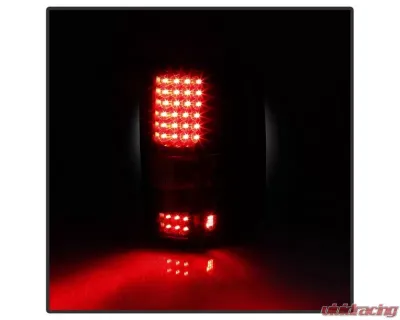 Xtune LED Tail Lights With Black Smoke Lens Ford F150 2004-2008 - ALT-ON-FF15004-LED-BSM