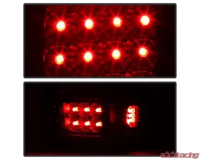 Xtune LED Tail Lights With Black Smoke Lens Ford F150 2004-2008 - ALT-ON-FF15004-LED-BSM