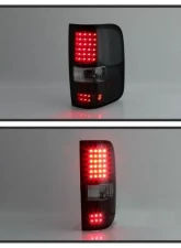 Xtune LED Tail Lights With Black Smoke Lens Ford F150 2004-2008                                     - ALT-ON-FF15004-LED-BSM - Image 9