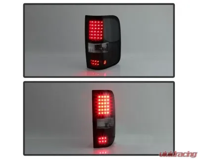 Xtune LED Tail Lights With Black Smoke Lens Ford F150 2004-2008 - ALT-ON-FF15004-LED-BSM
