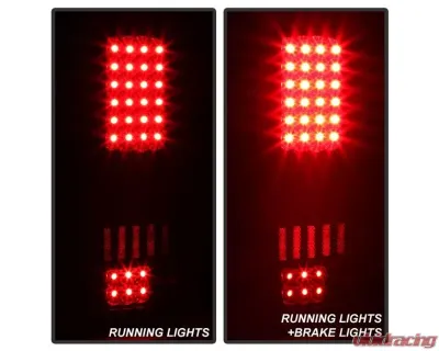 Xtune LED Tail Lights With Black Smoke Lens Ford F150 2004-2008 - ALT-ON-FF15004-LED-BSM