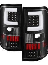 Xtune Version 3 Light Bar LED Tail Lights With Black Lens Ford F150 2004-2008                                     - ALT-ON-FF15004G3LB-LBLED-BK - Image 10