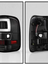 Xtune Version 3 Light Bar LED Tail Lights With Black Lens Ford F150 2004-2008                                     - ALT-ON-FF15004G3LB-LBLED-BK - Image 2