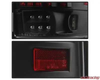 Xtune Version 3 Light Bar LED Tail Lights With Black Lens Ford F150 2004-2008 - ALT-ON-FF15004G3LB-LBLED-BK