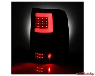 Xtune Version 3 Light Bar LED Tail Lights With Black Lens Ford F150 2004-2008 - ALT-ON-FF15004G3LB-LBLED-BK