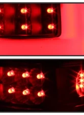 Xtune Version 3 Light Bar LED Tail Lights With Black Lens Ford F150 2004-2008                                     - ALT-ON-FF15004G3LB-LBLED-BK - Image 8