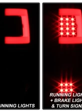 Xtune Version 3 Light Bar LED Tail Lights With Black Lens Ford F150 2004-2008                                     - ALT-ON-FF15004G3LB-LBLED-BK - Image 10