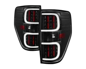 Xtune LED Tail Lights With Black Lens Ford F150 2009-2014