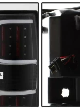 Xtune LED Tail Lights With Black Lens Ford F150 2009-2014                                     - ALT-ON-FF15009-LBLED-BK - Image 3