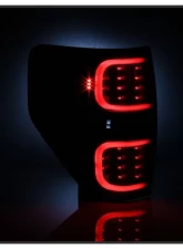 Xtune LED Tail Lights With Black Lens Ford F150 2009-2014                                     - ALT-ON-FF15009-LBLED-BK - Image 7