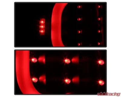 Xtune LED Tail Lights With Black Lens Ford F150 2009-2014 - ALT-ON-FF15009-LBLED-BK