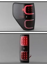 Xtune LED Tail Lights With Black Lens Ford F150 2009-2014                                     - ALT-ON-FF15009-LBLED-BK - Image 9