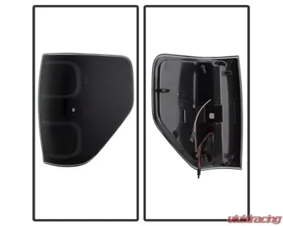 Xtune LED Tail Lights With Black Smoke Lens Ford F150 2009-2014 - ALT-ON-FF15009-LBLED-BSM