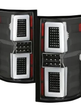 Xtune LED Tail Lights With Black Lens Ford F150 2015-2017                                     - ALT-ON-FF15015-LBLED-BK - Image 9