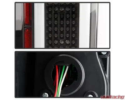 Xtune LED Tail Lights With Black Lens Ford F150 2015-2017 - ALT-ON-FF15015-LBLED-BK