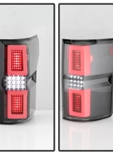 Xtune LED Tail Lights With Black Lens Ford F150 2015-2017                                     - ALT-ON-FF15015-LBLED-BK - Image 6