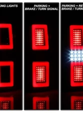 Xtune LED Tail Lights With Black Lens Ford F150 2015-2017                                     - ALT-ON-FF15015-LBLED-BK - Image 9