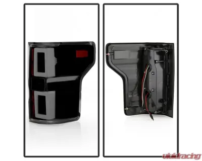 Xtune LED Tail Lights With Black Smoke Lens Ford F150 2015-2017 - ALT-ON-FF15015-LBLED-BSM