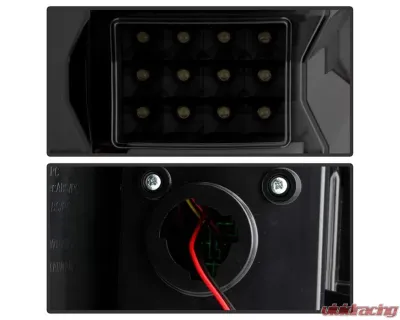 Xtune LED Tail Lights With Black Smoke Lens Ford F150 2015-2017 - ALT-ON-FF15015-LBLED-BSM