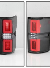 Xtune LED Tail Lights With Black Smoke Lens Ford F150 2015-2017                                     - ALT-ON-FF15015-LBLED-BSM - Image 6
