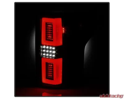 Xtune LED Tail Lights With Black Smoke Lens Ford F150 2015-2017 - ALT-ON-FF15015-LBLED-BSM