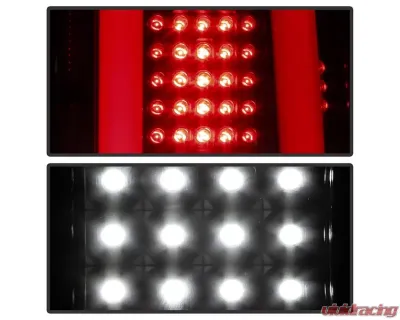 Xtune LED Tail Lights With Black Smoke Lens Ford F150 2015-2017 - ALT-ON-FF15015-LBLED-BSM