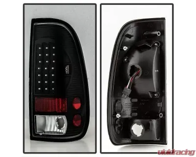 Xtune LED Tail Lights With Black Lens Ford F150 | F250 | 350 | 450 | 550 1997-2007 - ALT-ON-FF15097-LED-BK
