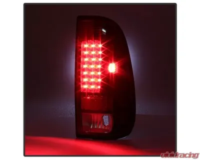 Xtune LED Tail Lights With Black Lens Ford F150 | F250 | 350 | 450 | 550 1997-2007 - ALT-ON-FF15097-LED-BK