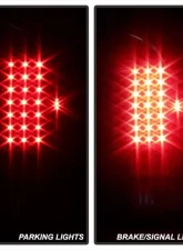 Xtune LED Tail Lights With Black Lens Ford F150 | F250 | 350 | 450 | 550 1997-2007                                     - ALT-ON-FF15097-LED-BK - Image 7