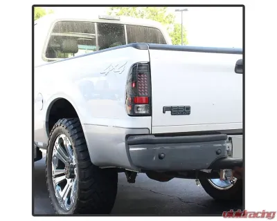 Xtune LED Tail Lights With Black Lens Ford F150 | F250 | 350 | 450 | 550 1997-2007 - ALT-ON-FF15097-LED-BK