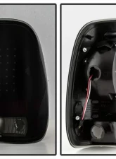 Xtune LED Tail Lights With Black Smoke Lens Ford F150 | F250 | 350 | 450 | 550 1997-2007                                     - ALT-ON-FF15097-LED-BSM - Image 2