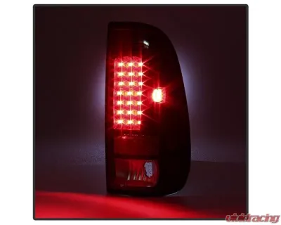 Xtune LED Tail Lights With Black Smoke Lens Ford F150 | F250 | 350 | 450 | 550 1997-2007 - ALT-ON-FF15097-LED-BSM