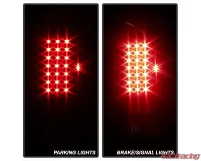Xtune LED Tail Lights With Black Smoke Lens Ford F150 | F250 | 350 | 450 | 550 1997-2007 - ALT-ON-FF15097-LED-BSM