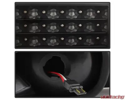 Xtune LED Tail Lights With Black Lens Ford Mustang 1987-1993 - ALT-ON-FM87-LED-BK
