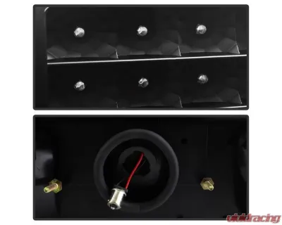 Xtune LED Tail Lights With Black Lens Ford Mustang 1987-1993 - ALT-ON-FM87-LED-BK