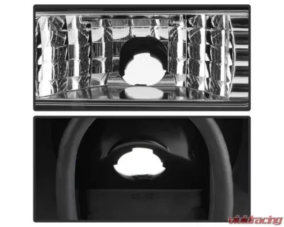 Xtune LED Tail Lights With Black Lens Ford Mustang 1987-1993 - ALT-ON-FM87-LED-BK