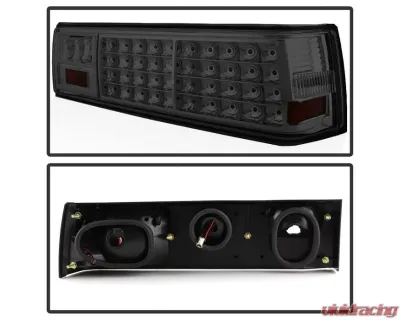 Xtune LED Tail Lights With Smoke Lens Ford Mustang 1987-1993 - ALT-ON-FM87-LED-SM