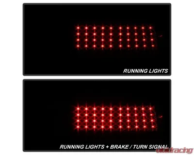 Xtune LED Tail Lights With Smoke Lens Ford Mustang 1987-1993 - ALT-ON-FM87-LED-SM
