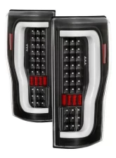 Xtune LED Tail Lights With Black Lens Ford F250 Superduty 2017-2019                                     - ALT-ON-FS17-LBLED-BK - Image 11