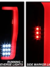 Xtune LED Tail Lights With Black Lens Ford F250 Superduty 2017-2019                                     - ALT-ON-FS17-LBLED-BK - Image 11