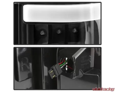 Xtune LED Tail Lights With Black Lens Ford F250 Superduty 2017-2019 - ALT-ON-FS17-LBLED-BK