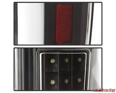 Xtune LED Tail Lights With Black Lens Ford F250 Superduty 2017-2019 - ALT-ON-FS17-LBLED-BK