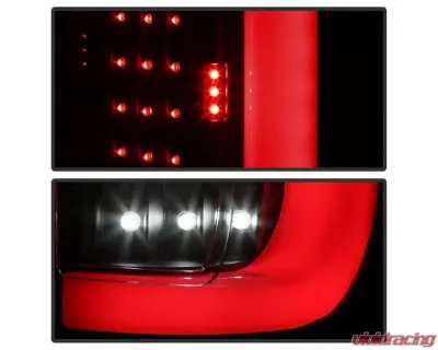 Xtune LED Tail Lights With Black Lens Ford F250 Superduty 2017-2019 - ALT-ON-FS17-LBLED-BK