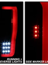 Xtune LED Tail Lights With Black Smoke Lens Ford F250 Superduty 2017-2019                                     - ALT-ON-FS17-LBLED-BSM - Image 11