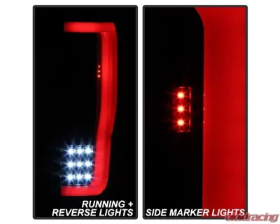 Xtune LED Tail Lights With Black Smoke Lens Ford F250 Superduty 2017-2019 - ALT-ON-FS17-LBLED-BSM