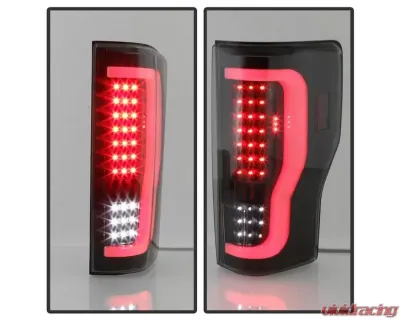 Xtune LED Tail Lights With Black Smoke Lens Ford F250 Superduty 2017-2019 - ALT-ON-FS17-LBLED-BSM