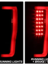 Xtune LED Tail Lights With Black Smoke Lens Ford F250 Superduty 2017-2019                                     - ALT-ON-FS17-LBLED-BSM - Image 10