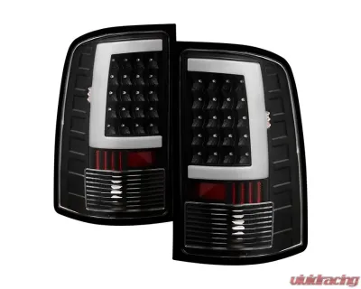 Xtune LED Tail Lights With Black Lens GMC Sierra 2007-2014 - ALT-ON-GS07-G2-LED-BK